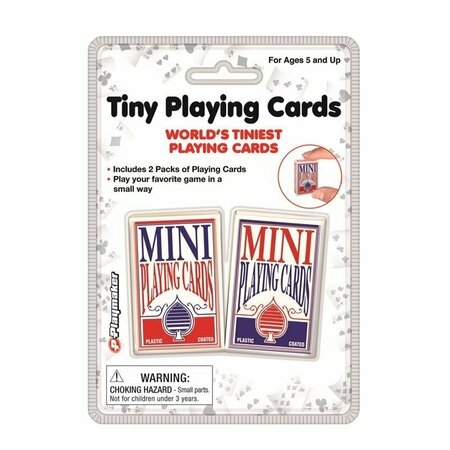 PLAYMAKER TOYS TINY PLAYING CARDS 2PK 10581